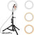 Rovtop 10" LED Ring Light with Tripod Stand & Phone Holder – Dimmable Selfie Light for Makeup, Photography & Live Streaming