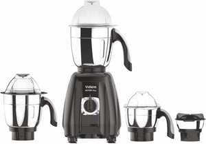 Vidiem Victor Plus Mixer Grinder 110V – 650W UL Certified Motor – 4 Stainless Steel Jars – For Canada & USA – Durable ABS Body, Self-Locking Jars – Wet & Dry Grinding