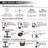Vidiem Metallica STEELE 650W / 110V Stainless Steel Jars - Indian Mixer Grinder with, Spice & Coffee grinder Jar for use in Canada / USA