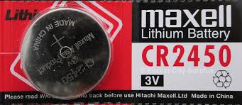 Maxell 3 Volt Lithium Coin Cell Batteries CR2450