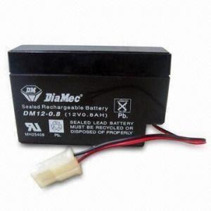 12V/0.8Ah Rechargeable Sealed Lead Acid Battery for Security Alarms