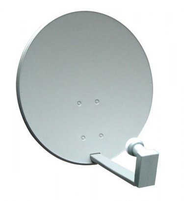 24 in (60 cm) Round Satellite Dish with 3 x Dual DSS Circular LNBs and Bracket for 110, 118/119 and 129 W