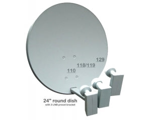 3-LNB Bracket for 24 in (60 cm) Round Dish for 110, 118/119, and 129 W