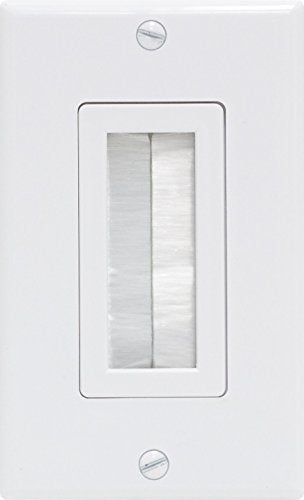 General Electric 21059 GE Ultra Pro Brush-style Decora Wall plate - White