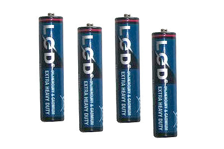 BATTERY AAA 4/PACK LED