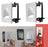 BestMounts In Wall Cable Management 1-Gang Recessed Snap ON Low Voltage Cable Plate with Mounting Bracket ETL Listed  (1-Pack, White)