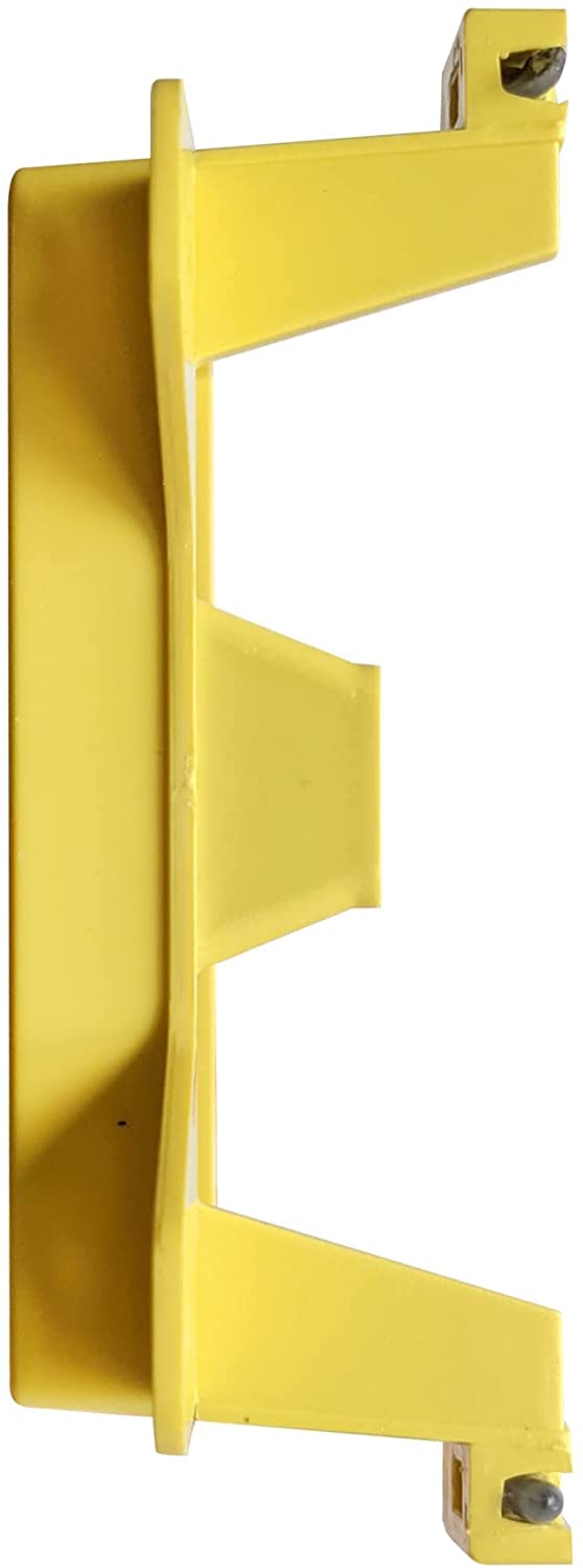 Low Voltage Nail-ON Mounting Bracket 1 Gang Multipurpose New Construction LVN1  – (100 Pack, Yellow)