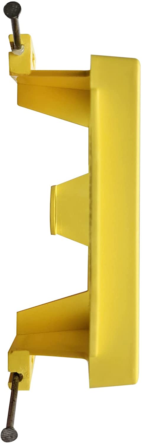 Low Voltage Nail-ON Mounting Bracket 1 Gang Multipurpose New Construction LVN1  – (240 Pack, Yellow)