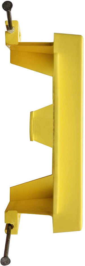 BestMounts - Low Voltage Nail-ON Mounting Bracket 1 Gang Multipurpose New Construction LVN1  – (10 Pack, Yellow)