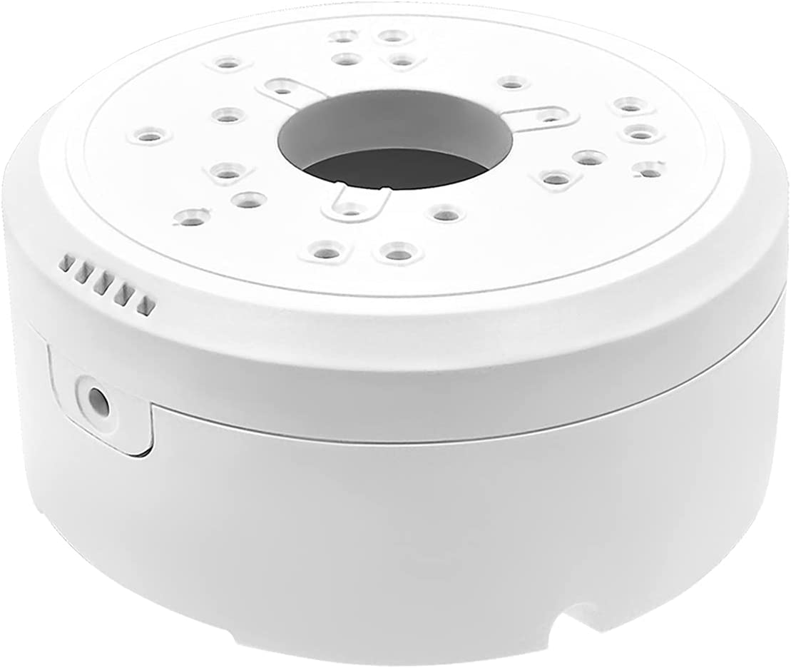 Universal Bullet Security Camera Junction Box Mount Bracket, Plastic Junction Box Compatible with Arlo Solar Panel and Reolink Solar Panel,Outdoor/Indoor Use CCTV Junction Mounting Box for Hikvision
