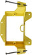 Low Voltage Nail-ON Mounting Bracket 1 Gang Multipurpose New Construction LVN1  – (100 Pack, Yellow)