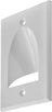 TV Cord Hider for Wall Mounted TV - White Cable Management Kit Hides TV Wires Behind The Wall -In Wall Cable Management 1-Gang Low Voltage Cable Plate with Mounting Bracket ETL Listed (2-Pack, White)