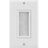 Cable Pass-through Wall Plate, Brush Style, Single Gang Decora - White