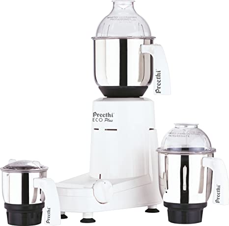 Preethi Eco Plus Mixer Grinder - 110-Volts for USA & Canada