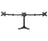 BestMounts Triple Monitor Mount Stand Free Standing Mount Option Supports up to 13-24 inches (BDM-303)