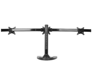 BestMounts Triple Monitor Mount Stand Free Standing Mount Option Supports up to 13-27 inches (BDM-3045)