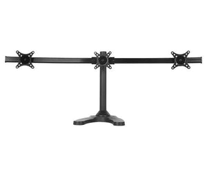 BestMounts Triple Monitor Mount Stand Free Standing Mount Option Supports up to 13-27 inches (BDM-3045)