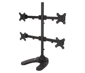 BestMounts 4-Monitor free standing with Adjustable Height -Monitor Arm Mount fits up to 4 Screens (BDM-404)