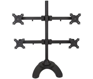 BestMounts 4-Monitor free standing with Adjustable Height -Monitor Arm Mount fits up to 4 Screens (BDM-404)