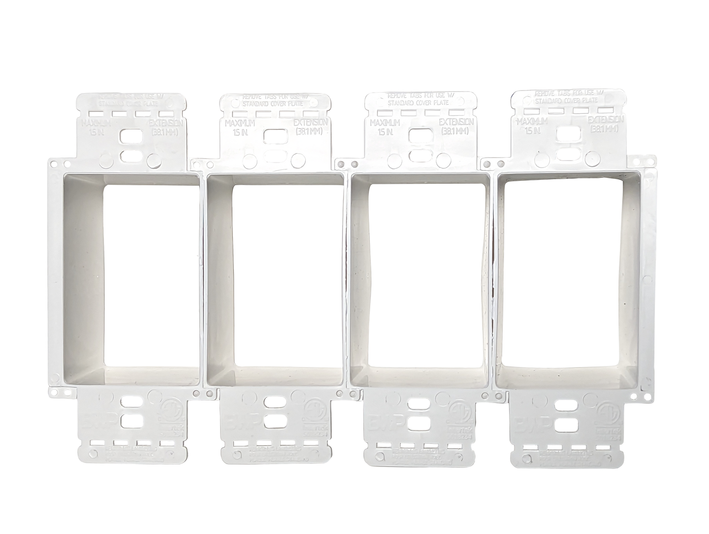 Electrical Power Outlet Box Extender- Receptacle Outlet Box Extender, Electrical Outlet Extender for Electrical Box and Electrical Outlet Switches, ETL Listed - White, (360-Pack) with 6-32 Flat Head screws