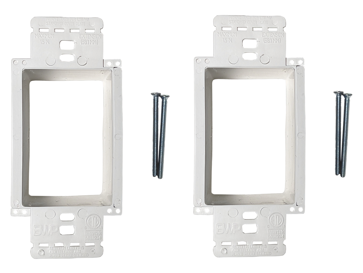 Electrical Power Outlet Box Extender - Multi-Gang Non-Metallic ...