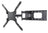 BestMounts 23-55 inch TV Articulating Fullmotion Wall Mount - Up to lb (50 kg) 110lbs (BVM-23)