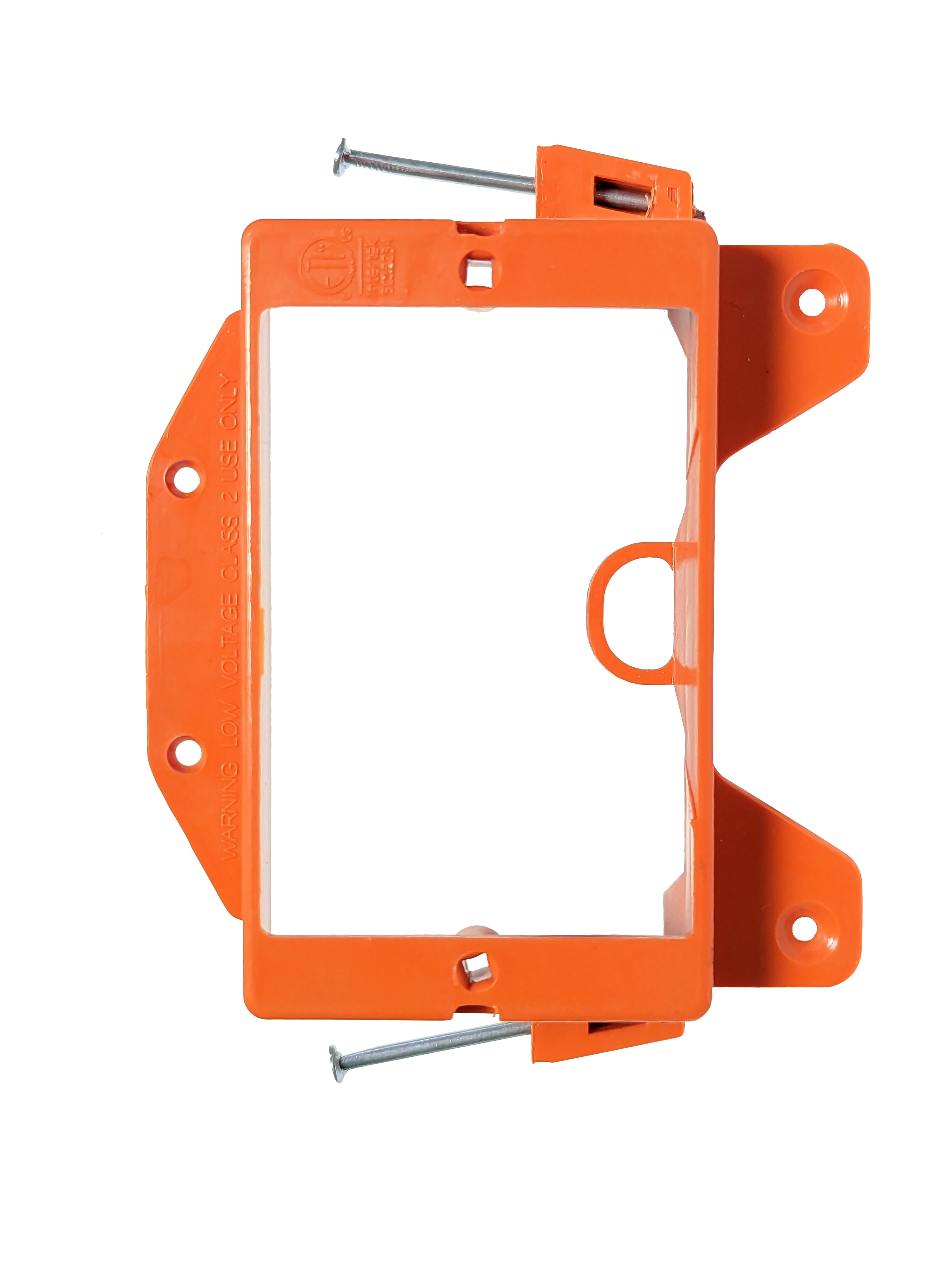Low Voltage Nail-ON Mounting Bracket 1 Gang Multipurpose New Construction LVN1  – (100 Pack, Yellow)