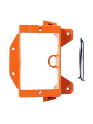 BestMounts - Low Voltage Nail-ON Mounting Bracket 1 Gang LVN1 Multipurpose New Construction – (240 Pack, Orange)