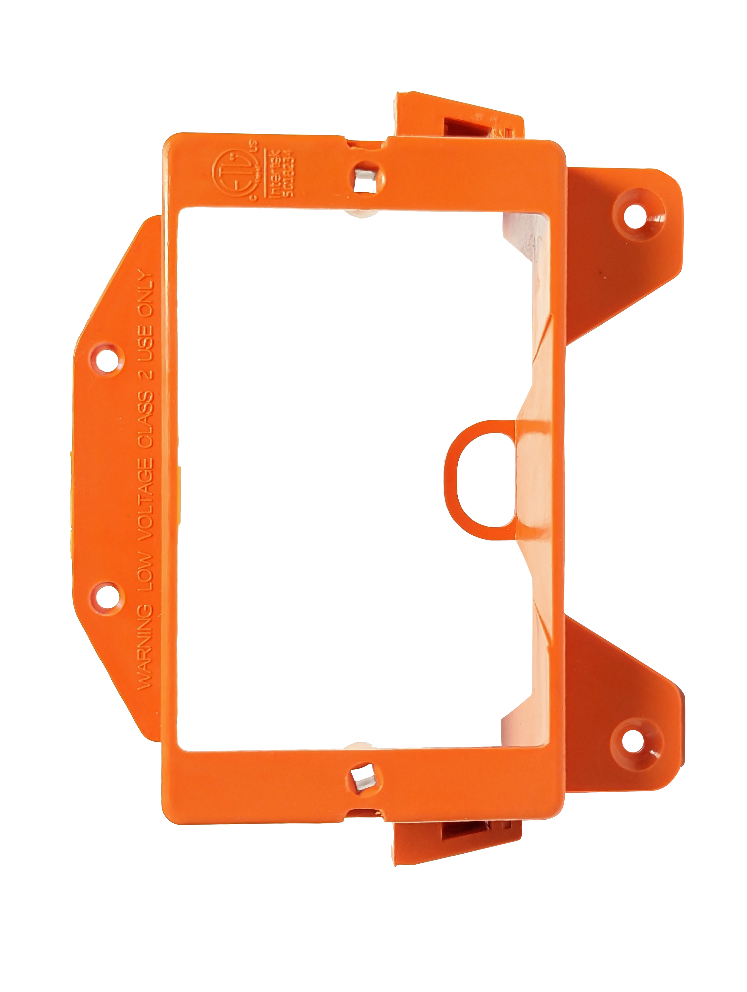 BestMounts - Low Voltage Nail-ON Mounting Bracket 1 Gang LVN1 Multipurpose New Construction – (10 Pack, Orange)
