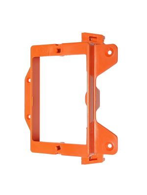BestMounts - Low Voltage Nail-ON Mounting Bracket 1 Gang LVN1 Multipurpose New Construction – (10 Pack, Orange)