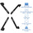 BestMounts VESA Adapter Mount Bracket Kit for Non VESA HP ACER Samsung Dell Asus Monitors 19 to 37 inch VESA 75x75 and VESA 100x100, Black (BNVKIT-15)