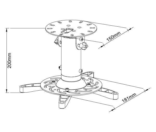 BestMounts Projector Mount - Black (BPM-003)