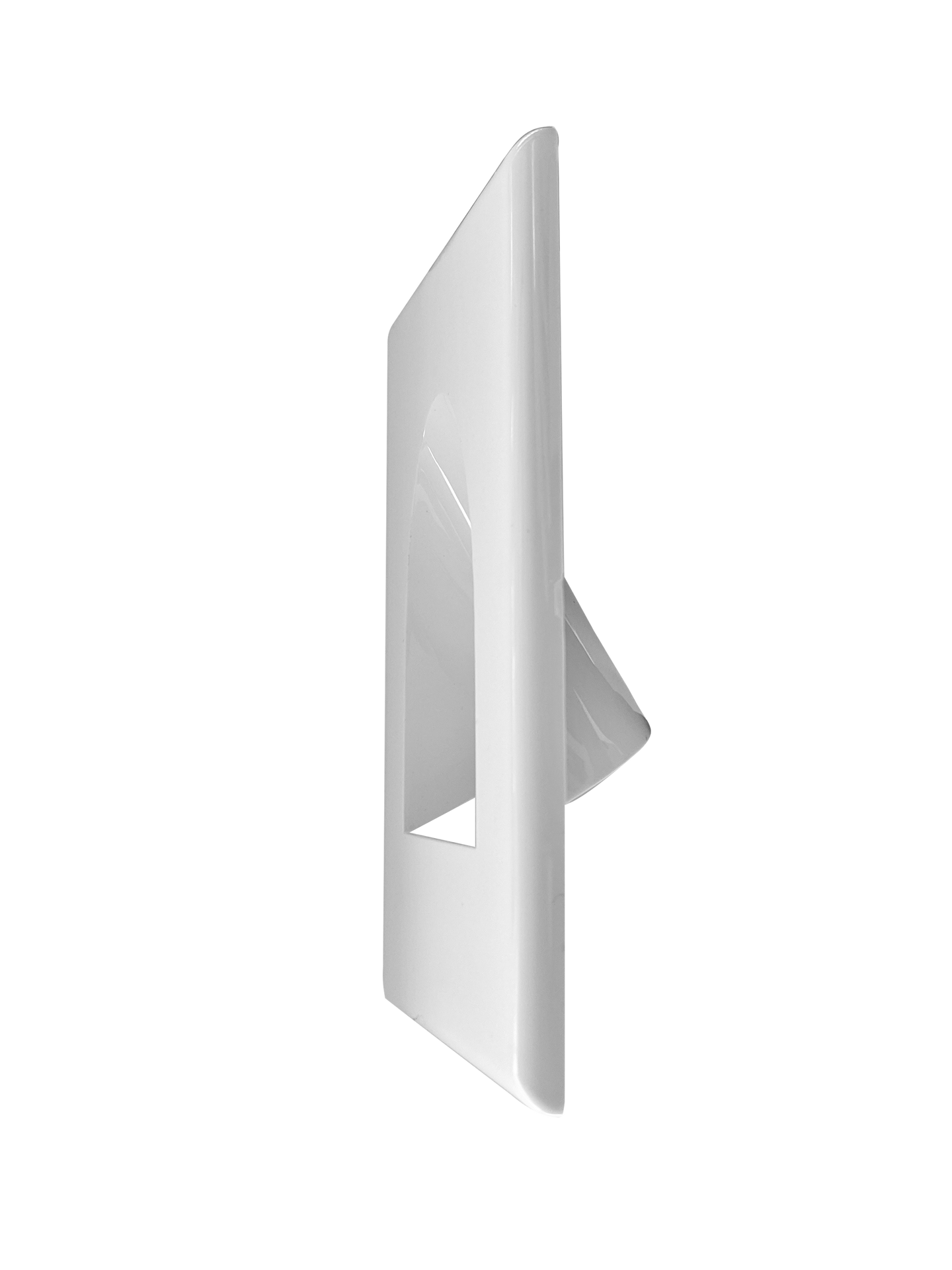 BestMounts In Wall Cable Management 1-Gang Recessed Snap ON Low Voltage Cable Plate with Mounting Bracket ETL Listed  (1-Pack, White)