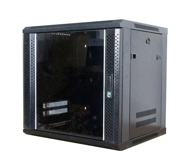 Network Rack Size 9u 9U Wall Mount Network Server Cabinet OFFICE Rack 9U Network Rack Black ...