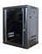 12U Wall Mount Network Server Cabinet Rack Enclosure Ventilation Door Lock Network Rack Black (Fully Assembled) 450mm