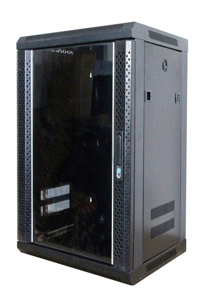 21U Wall Mount Network Server Cabinet Rack Enclosure Ventilation Door ...