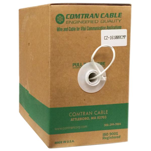 16 AWG In-Wall Rated Plenum Speaker 2-Wire - 1000 ft/300 m (White)