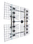 FOCUS 360-Degree Adjustable 8-Bay Multi-Directional (45-80+ mi/70-130+ km) HDTV UHF Antenna (FOCUS-8HD-90D)