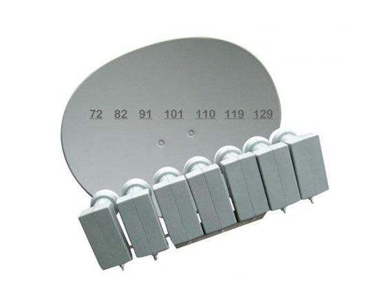 Angel 7-LNB Bracket for 72, 82, 91, 101, 110, 118/119, and 129 W