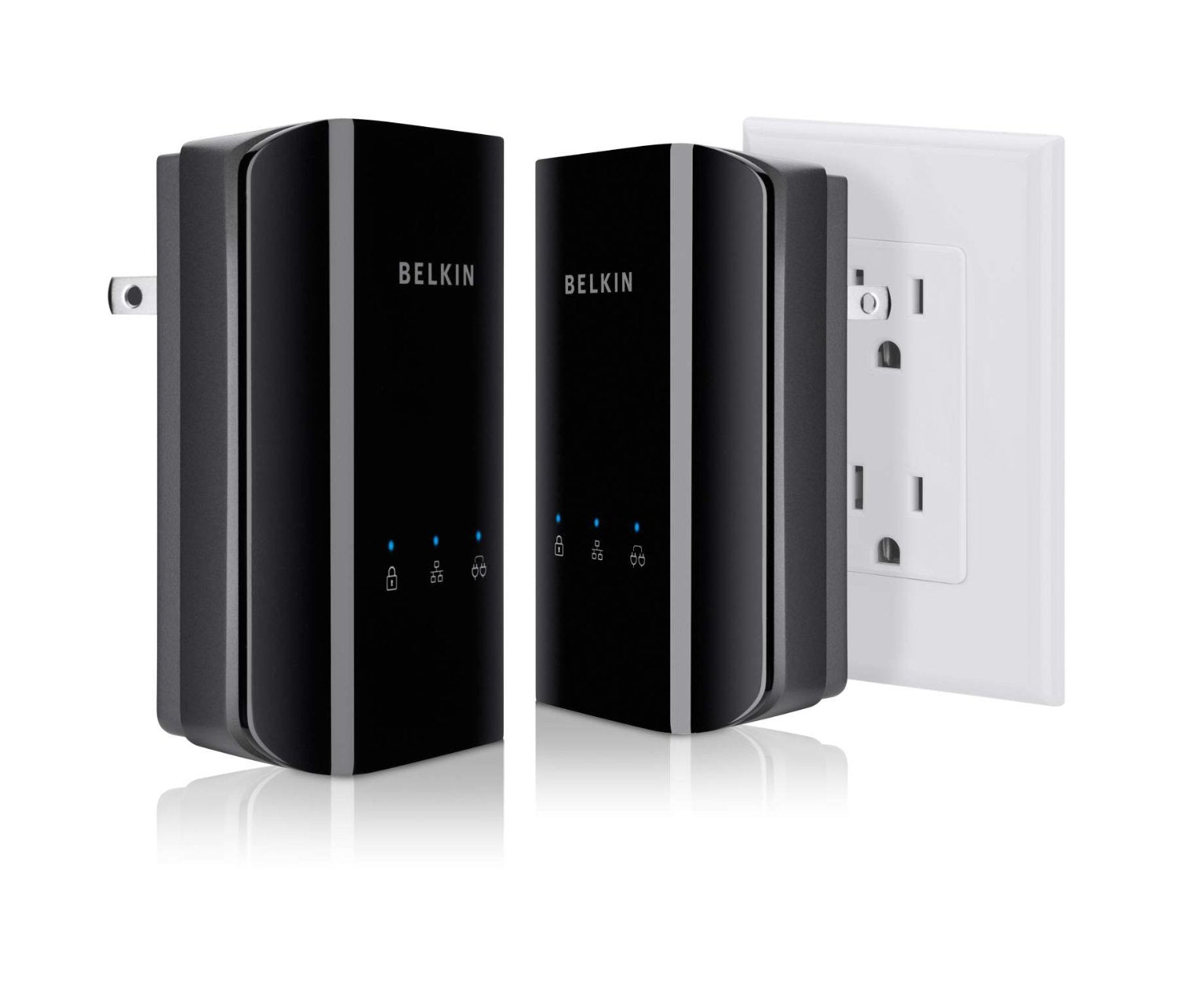 Belkin HomePlug AV 1000 Mbps Gigabit Powerline HD Starter Kit (2 Pieces)