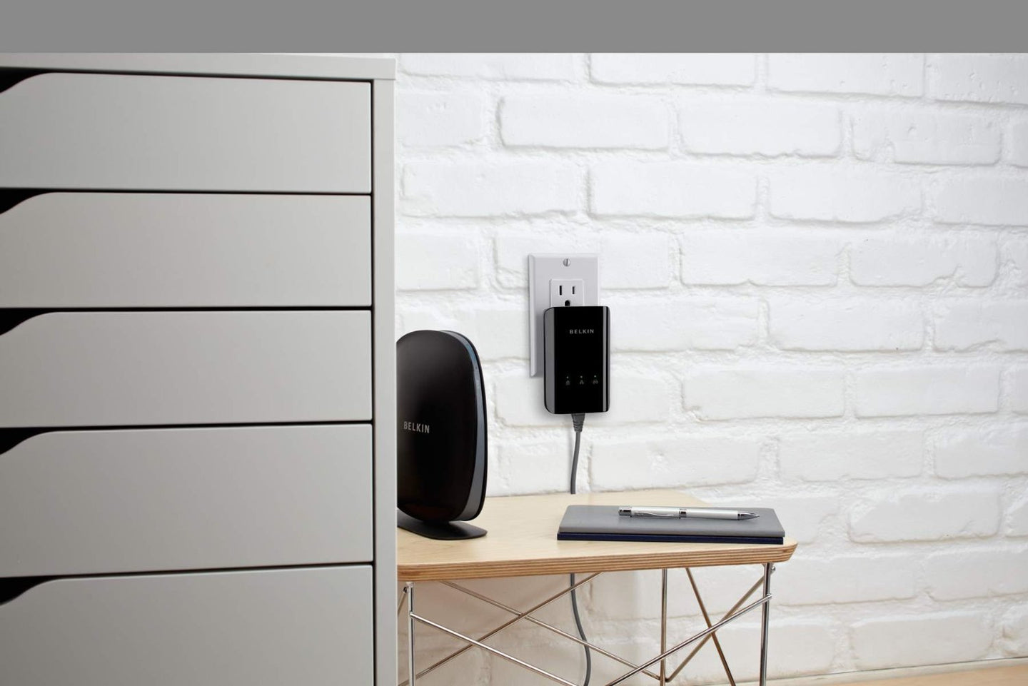 Belkin HomePlug AV 1000 Mbps Gigabit Powerline HD Starter Kit (2 Pieces)