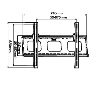 BEST Mounts 32-60 inch TV Ceiling Mount - Up to 175 lb (80 kg) (BCM-109)