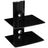 BEST 2-Tier DVD/Receiver/STB Wall Mount Glass Shelf Unit - Up to 44 lb (20 kg) (BEST-DVD-2)