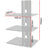 BEST 3-Tier DVD/Receiver/STB Wall Mount Glass Shelf Unit - Up to 66 lb (30 kg) (BEST-DVD-3)