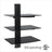 BEST 3-Tier DVD/Receiver/STB Wall Mount Glass Shelf Unit - Up to 18 lb (8 kg) (BEST-DVD-713)
