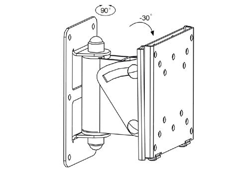 BEST 10-23 inch TV/Monitor Wall Mount - Up to 66 lb (30 kg) (BDM-001)