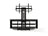 BEST Wood Home Theater Stand with 42-70 inch TV Mount (BEST STAND-71)