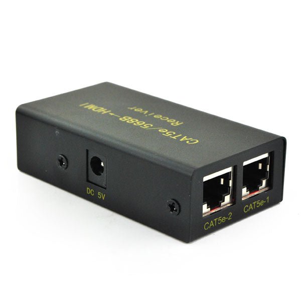 Adaptateur réseau HDMI vers Rj45, Qaoquda 1080p Hdmi mâle à double réseau  femelle Rj45 Cat5e Cat6 Converter Extender