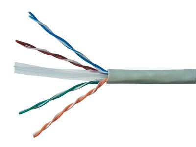 Bulk CAT6 Network Cable with cUL Approval (1000 ft/300 m Box - Grey)