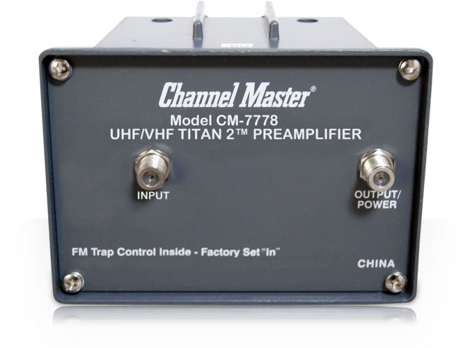 Channel Master CM-7778 Titan2 UHF/VHF Pre-Amp
